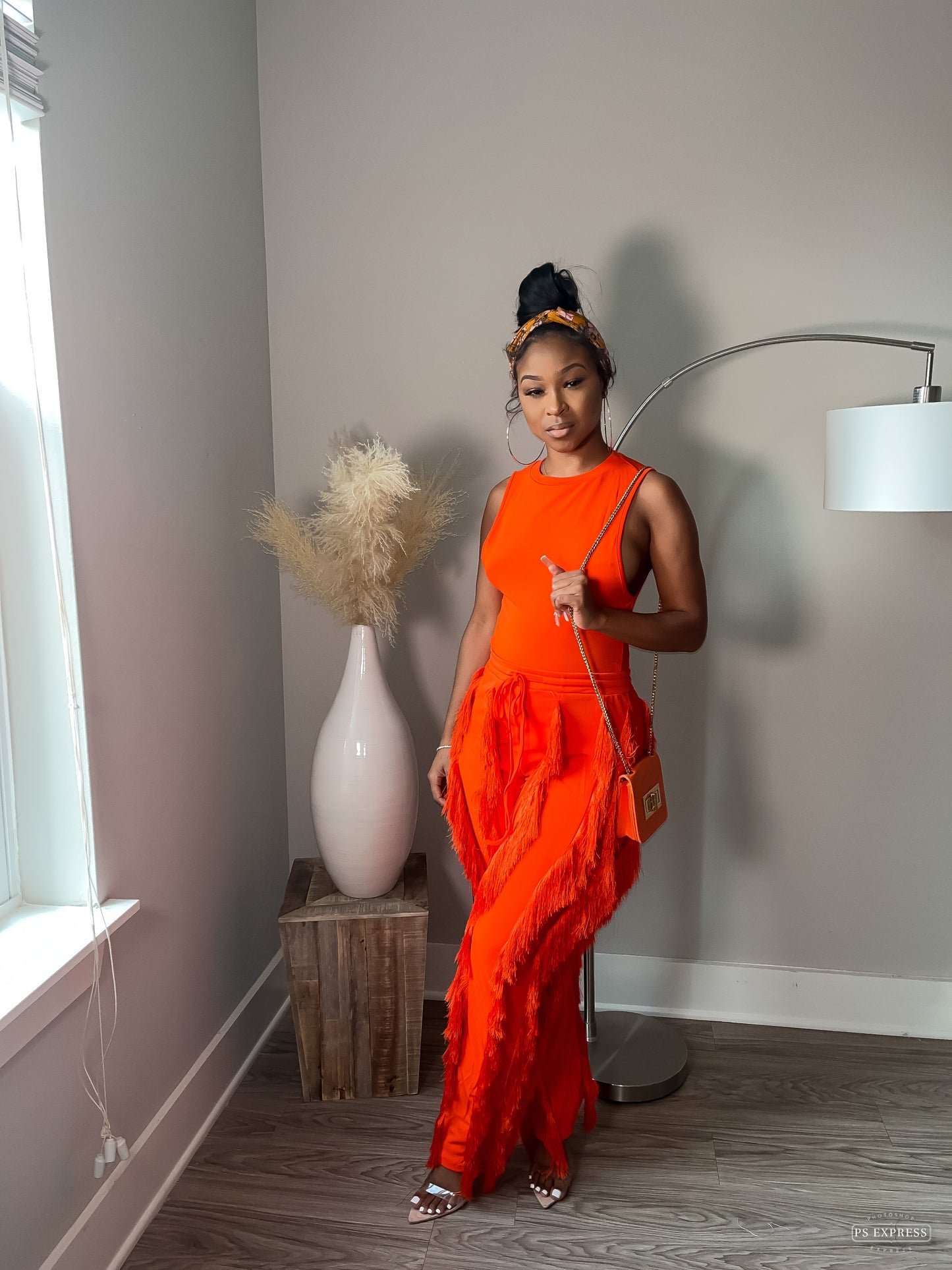 Orange Fringe Set