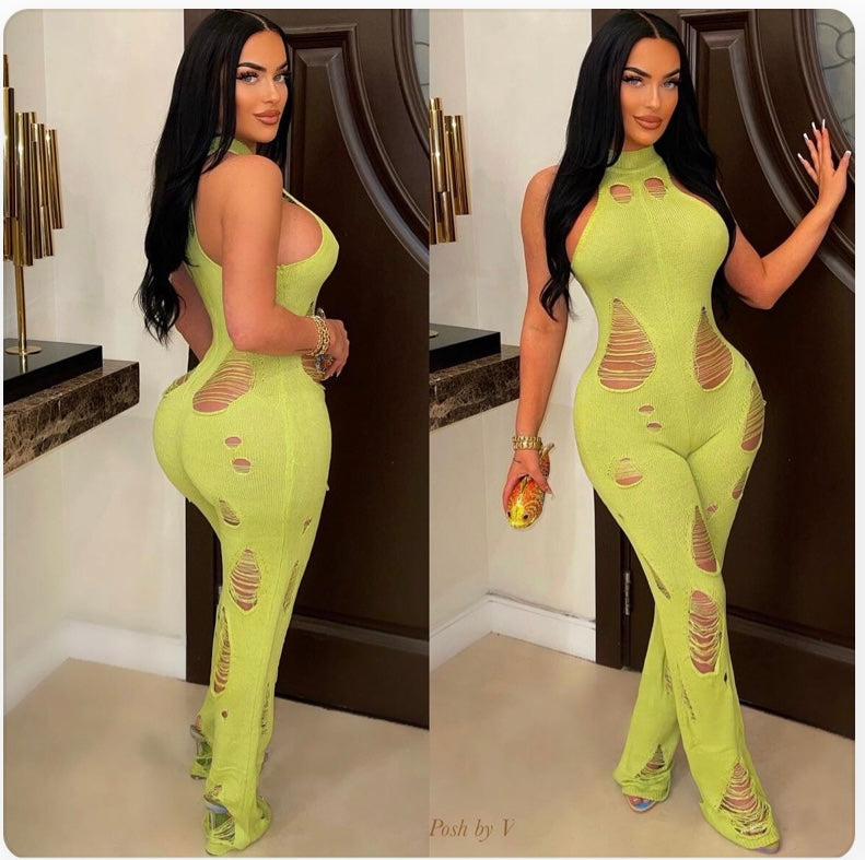 Lime Green Jumpsuit