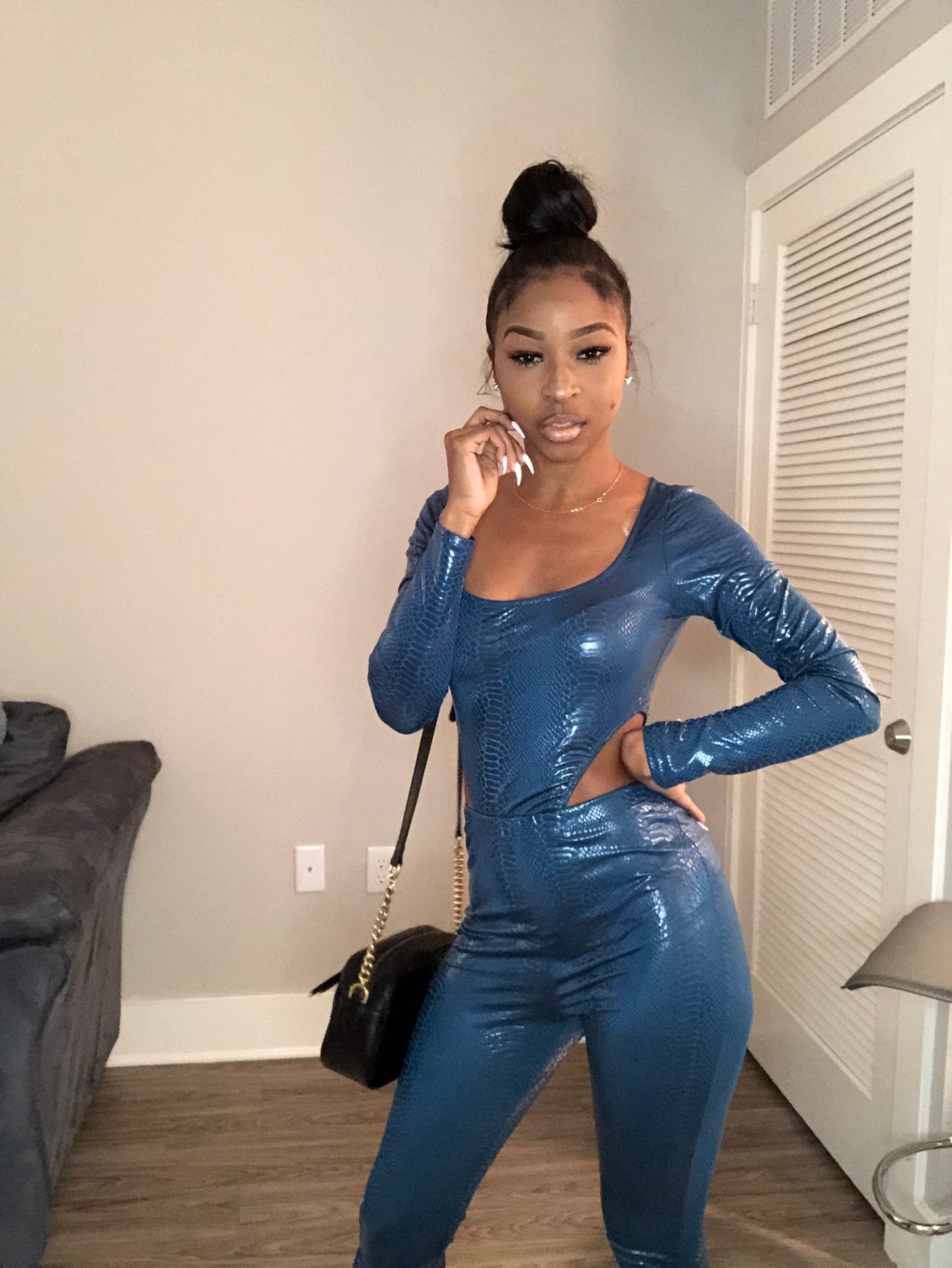 For the Moment Body Suit and Pants set