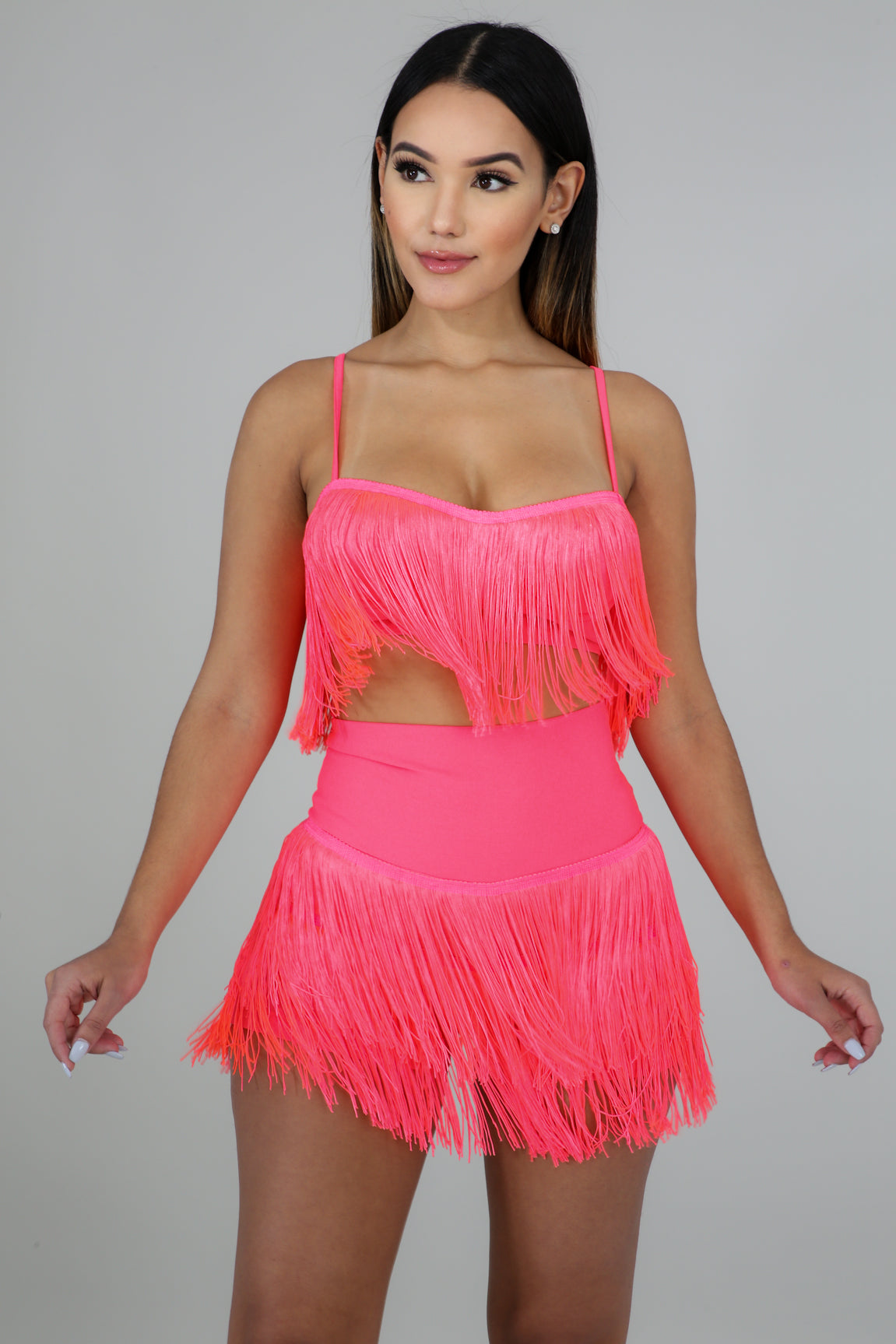 Pink ruffles set