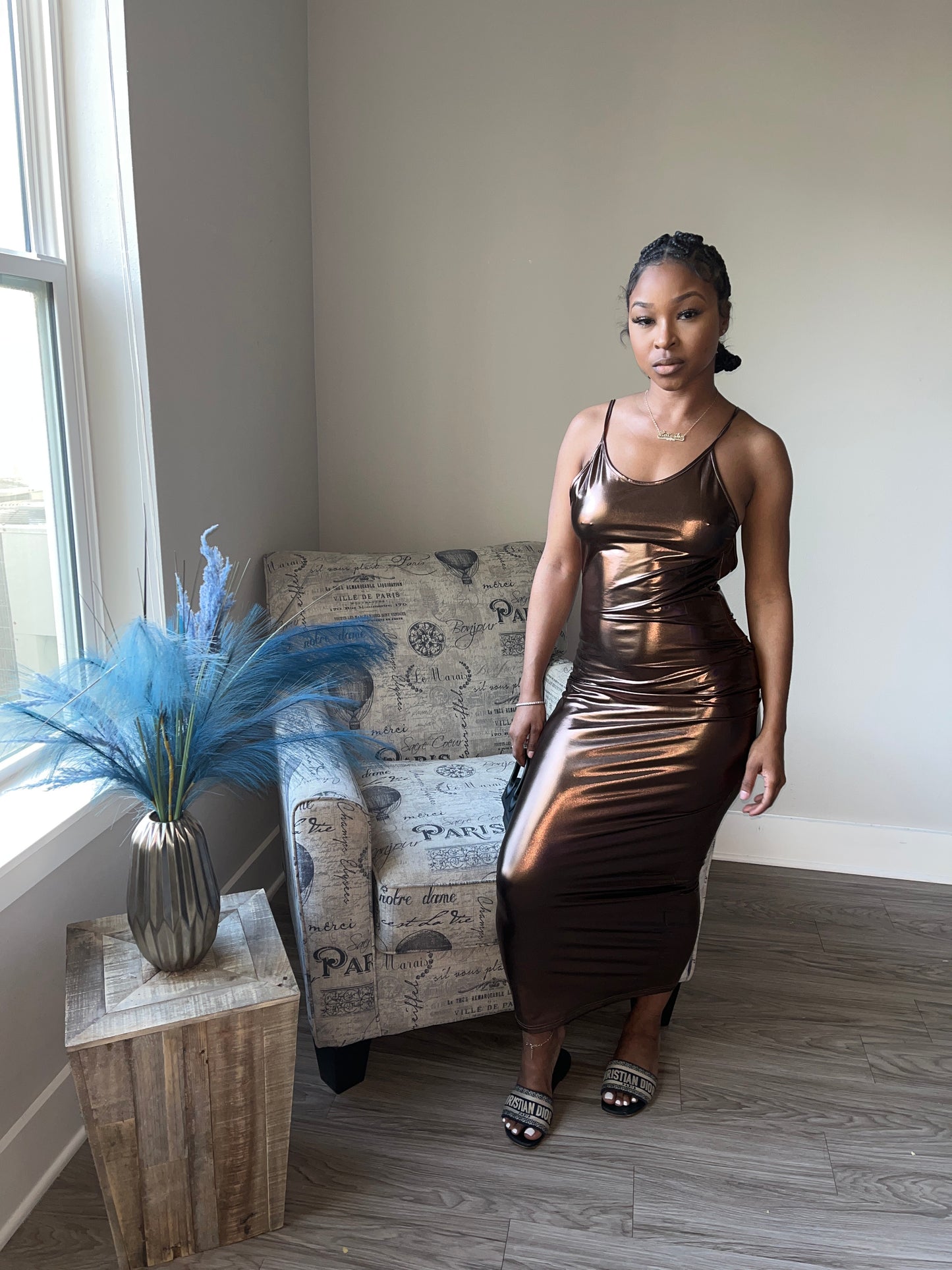 Copper Maxi dress